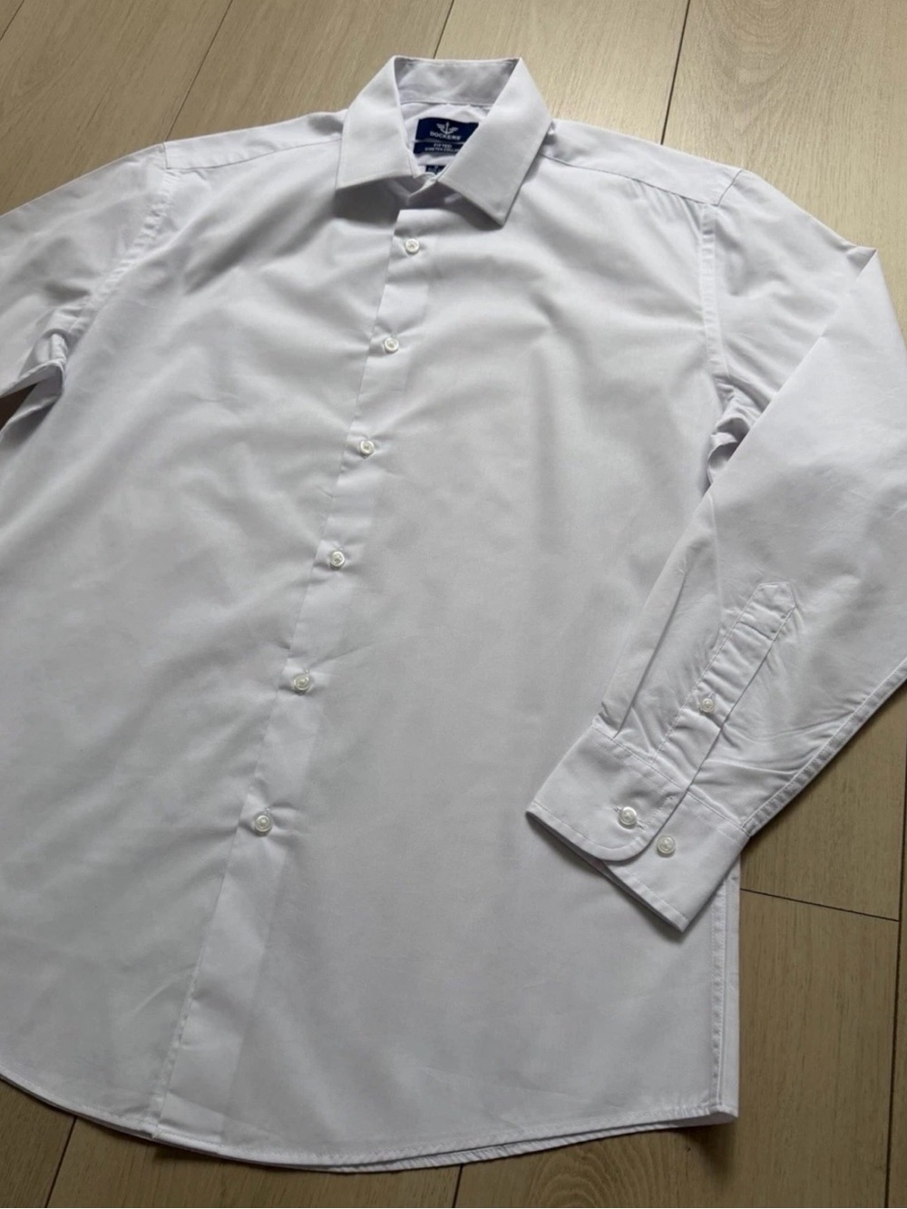 Dockers White Long-Sleeve Dress Shirt - Picture 2 of 11